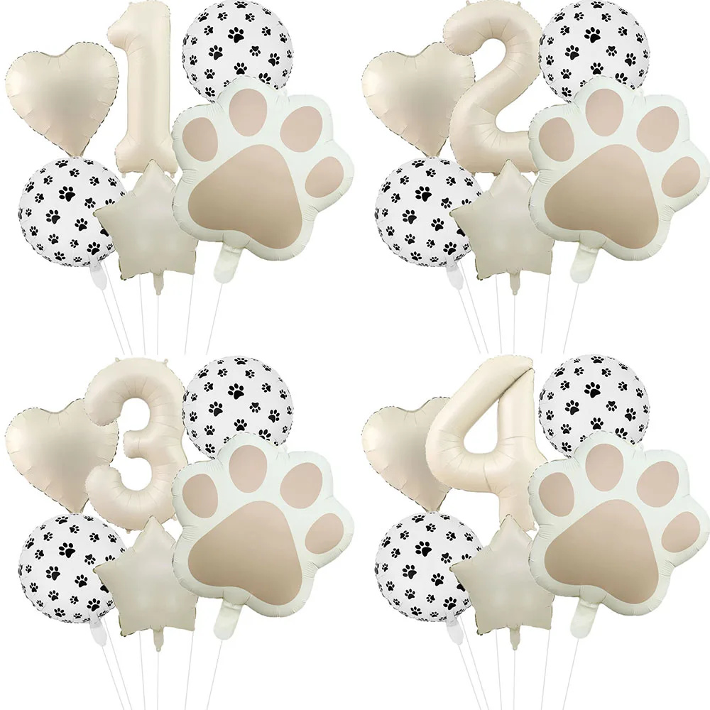 Pet Supplies Direct - 6pcs Animal Let's Pawty Dog Cat