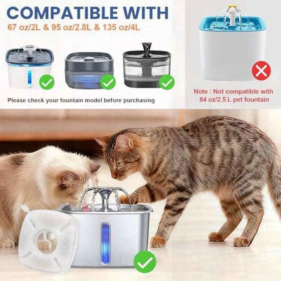 Cat Water Fountain Filter - 16 Pack Cat Water Fountain Replacement