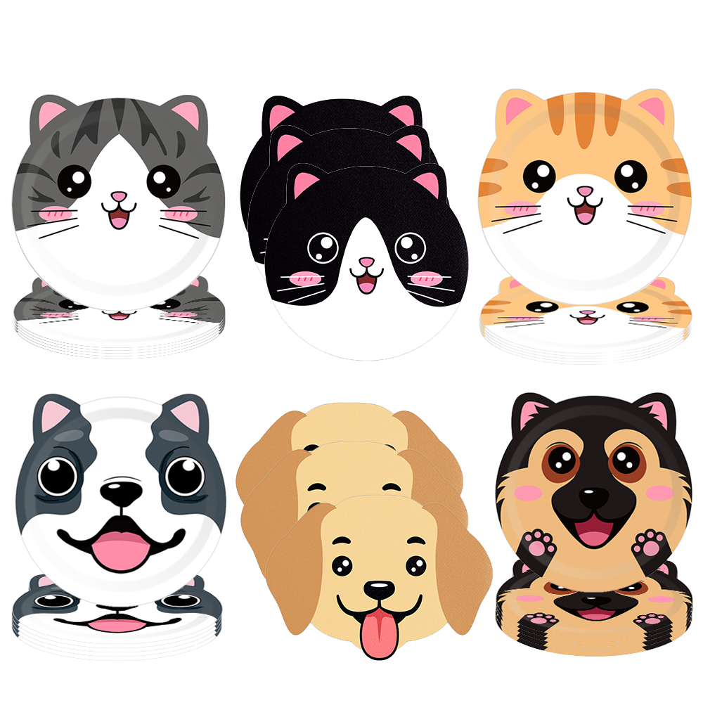 Pet Supplies Direct - Cute Animals Party Paper Plates Dog