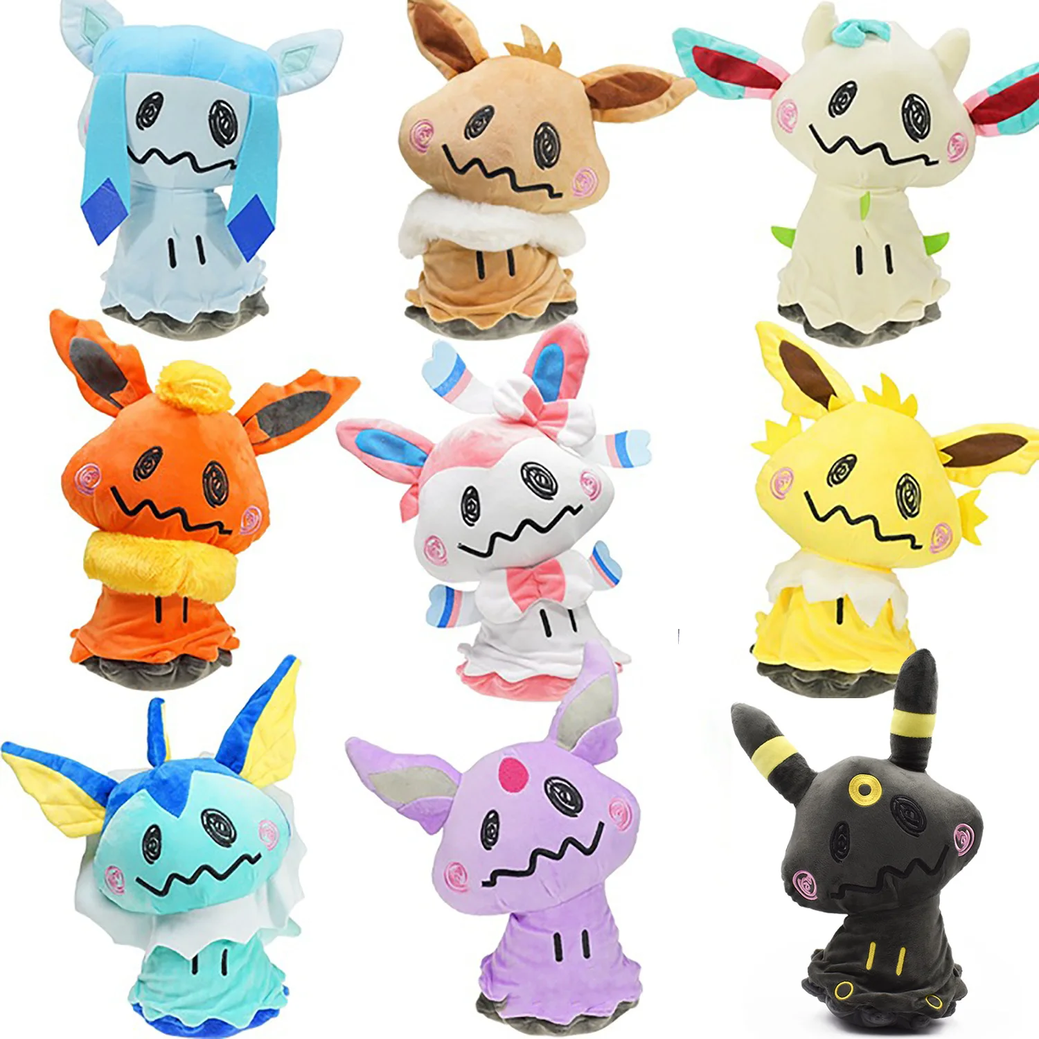 Pet Supplies Us - 8 inch Mimikyu Cos Umbreon Jolteon
