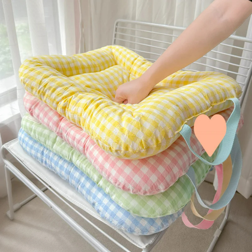 Cute Plaid Dog Cat Cushion  Ch – обзор и цена Calming Dog Bed