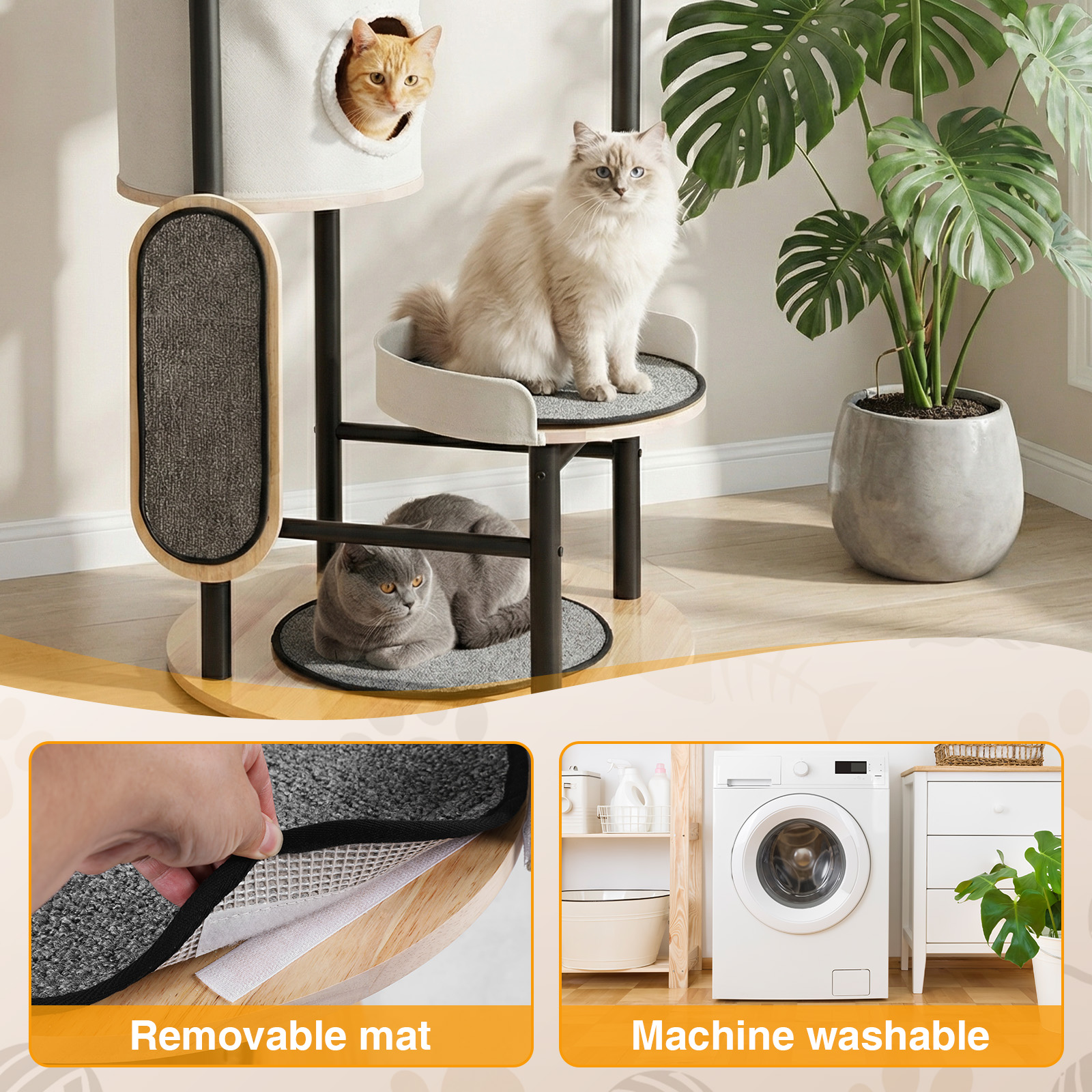 66-Inch Cat Tree with Scratchi – обзор и цена Pet X Supplies & Tack Howell Photos
