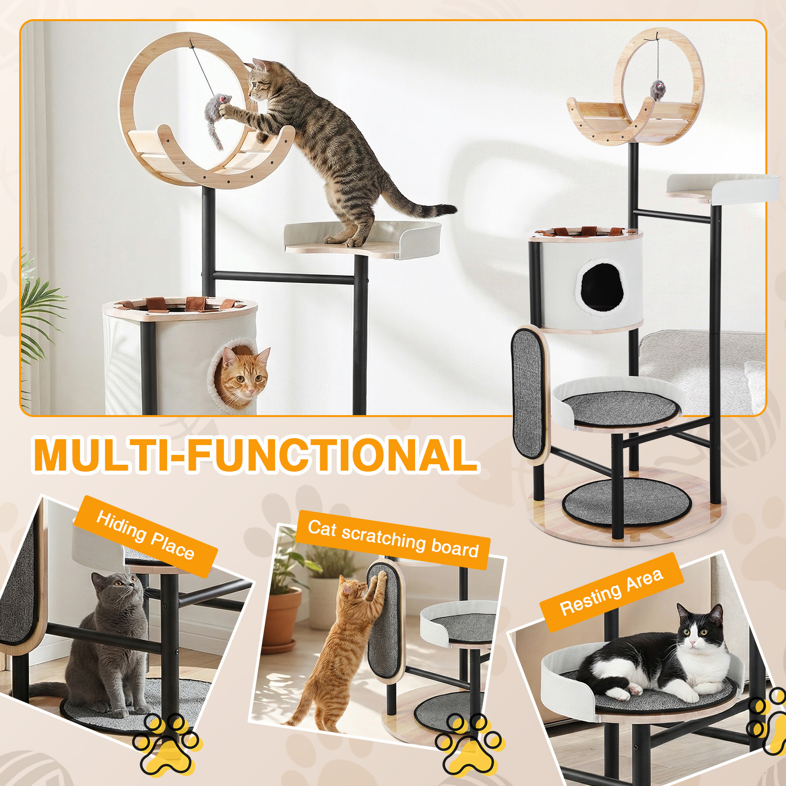 66-Inch Cat Tree with Scratchi – обзор и цена Pet X Supplies & Tack Howell Photos