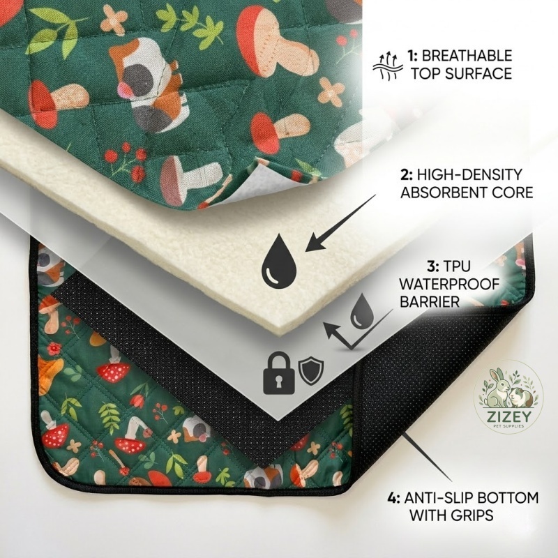 Hamster Bedding Mat Washable R – обзор и цена Hedgehog Bedding Liner