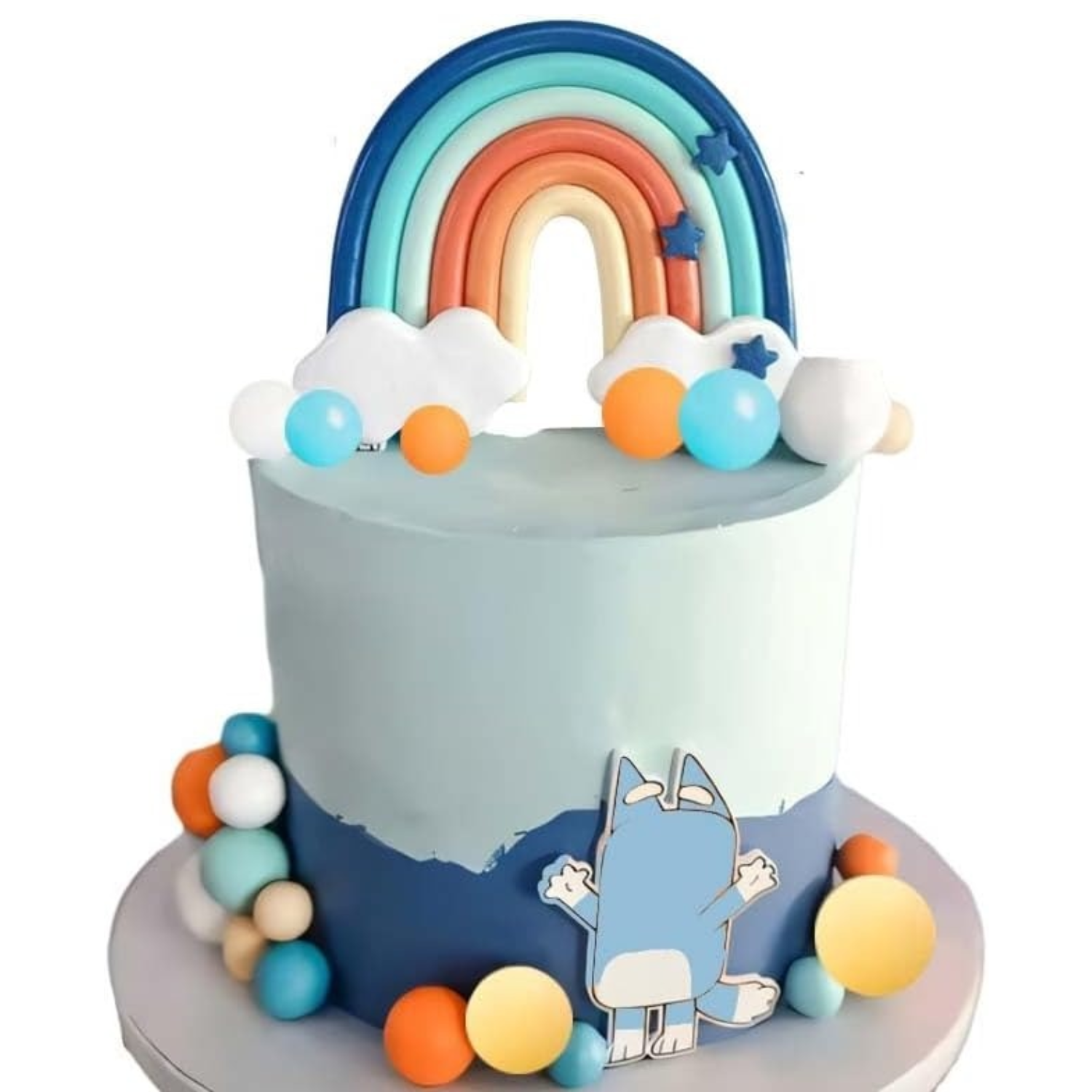 14pcs Blue Rainbow Cake Topper – обзор и цена Pet Supplies Direct