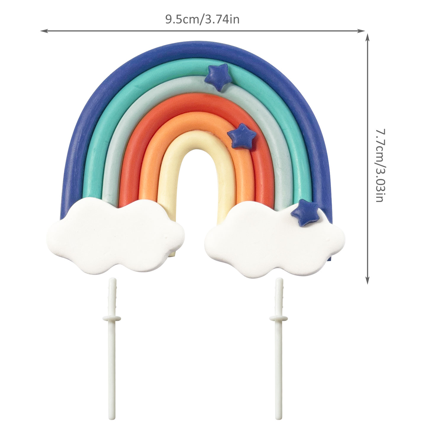14pcs Blue Rainbow Cake Topper – обзор и цена Pet Supplies Direct