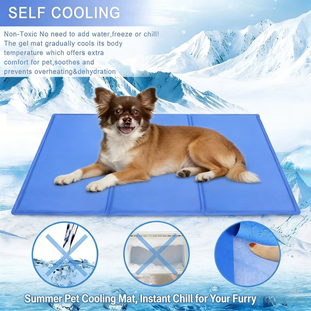 Summer Gel Pet Cooling Bed Mat – обзор и цена Calming Dog Bed