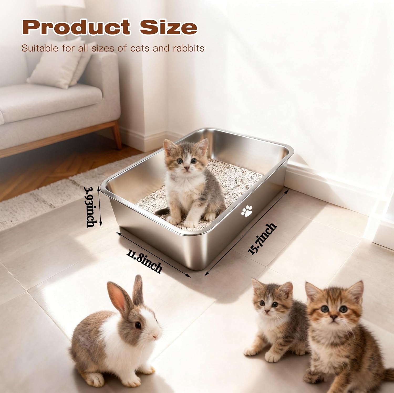 Stainless Steel Cat Litter Box – обзор и цена Pet X Supplies & Tack Howell Photos